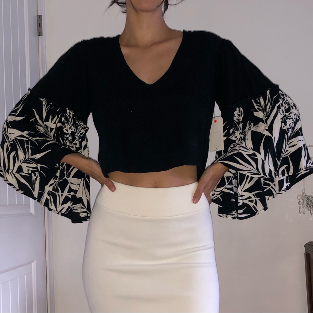 Billabong Long Sleeve Crop Top